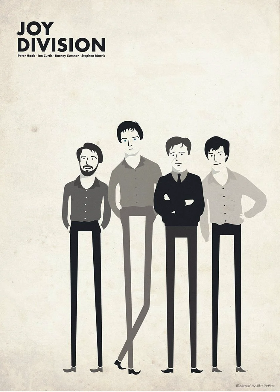 Группа Joy Division плакат