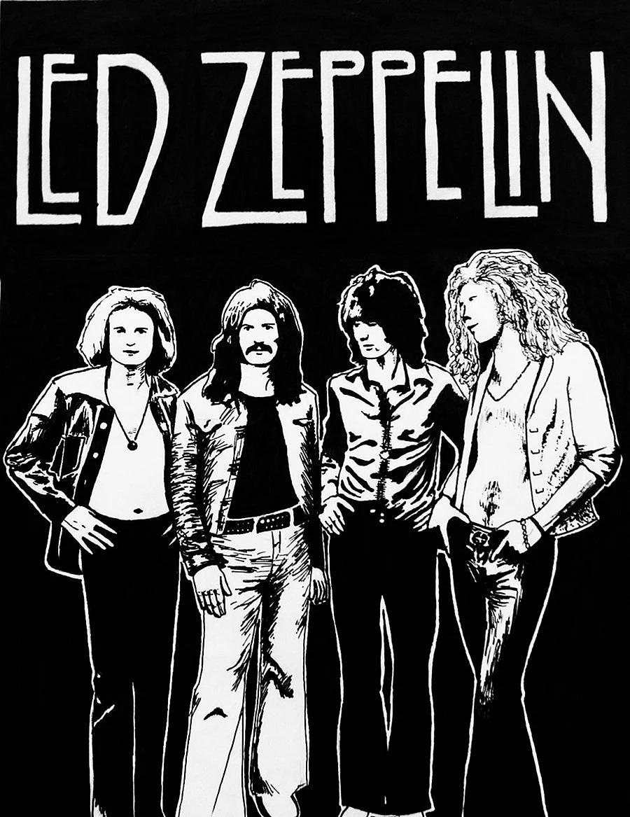Группа led Zeppelin poster