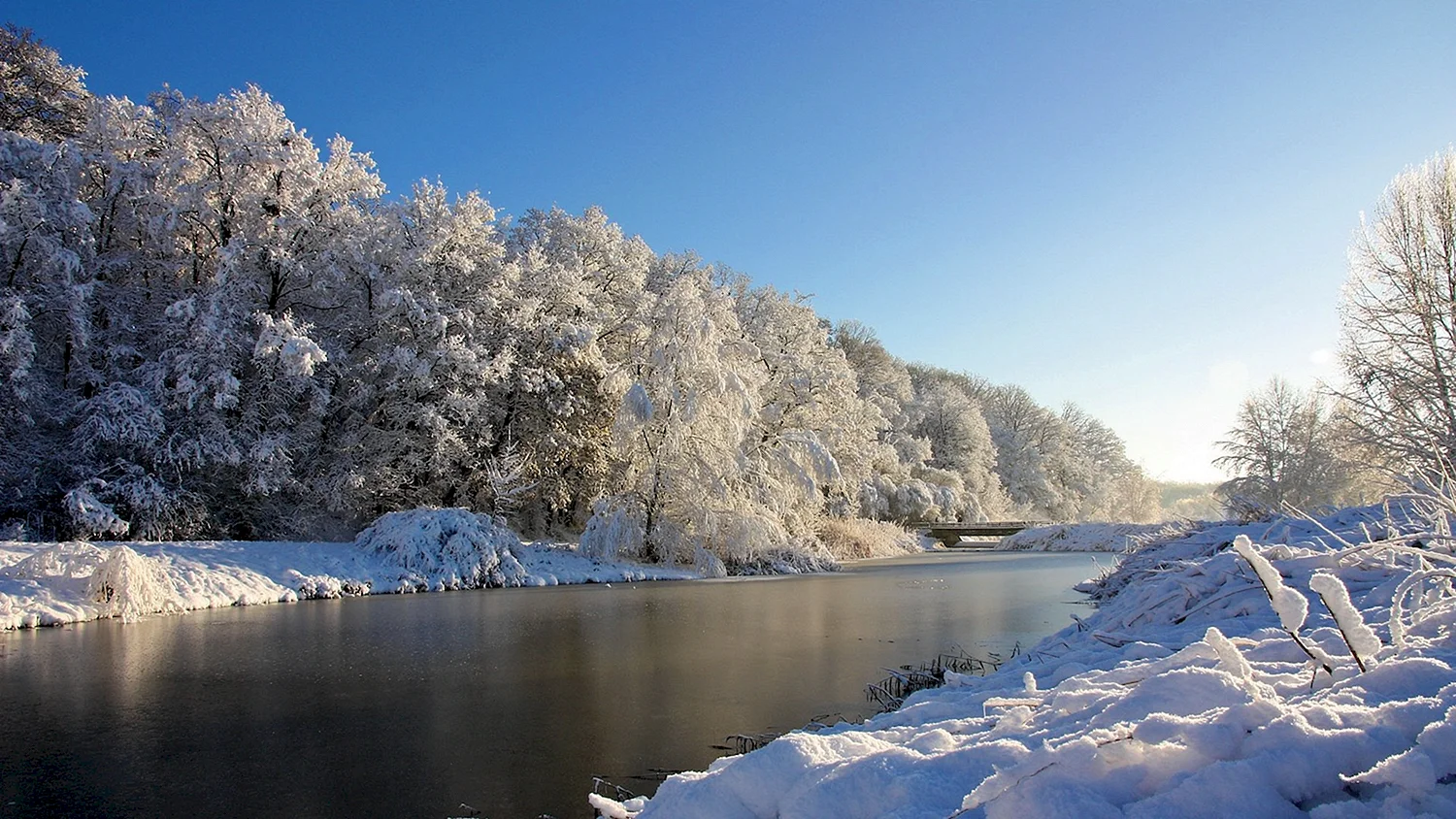 Гурьевск зима река