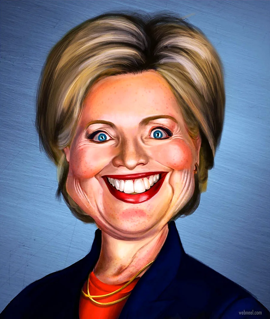 Hillary Clinton шаржи