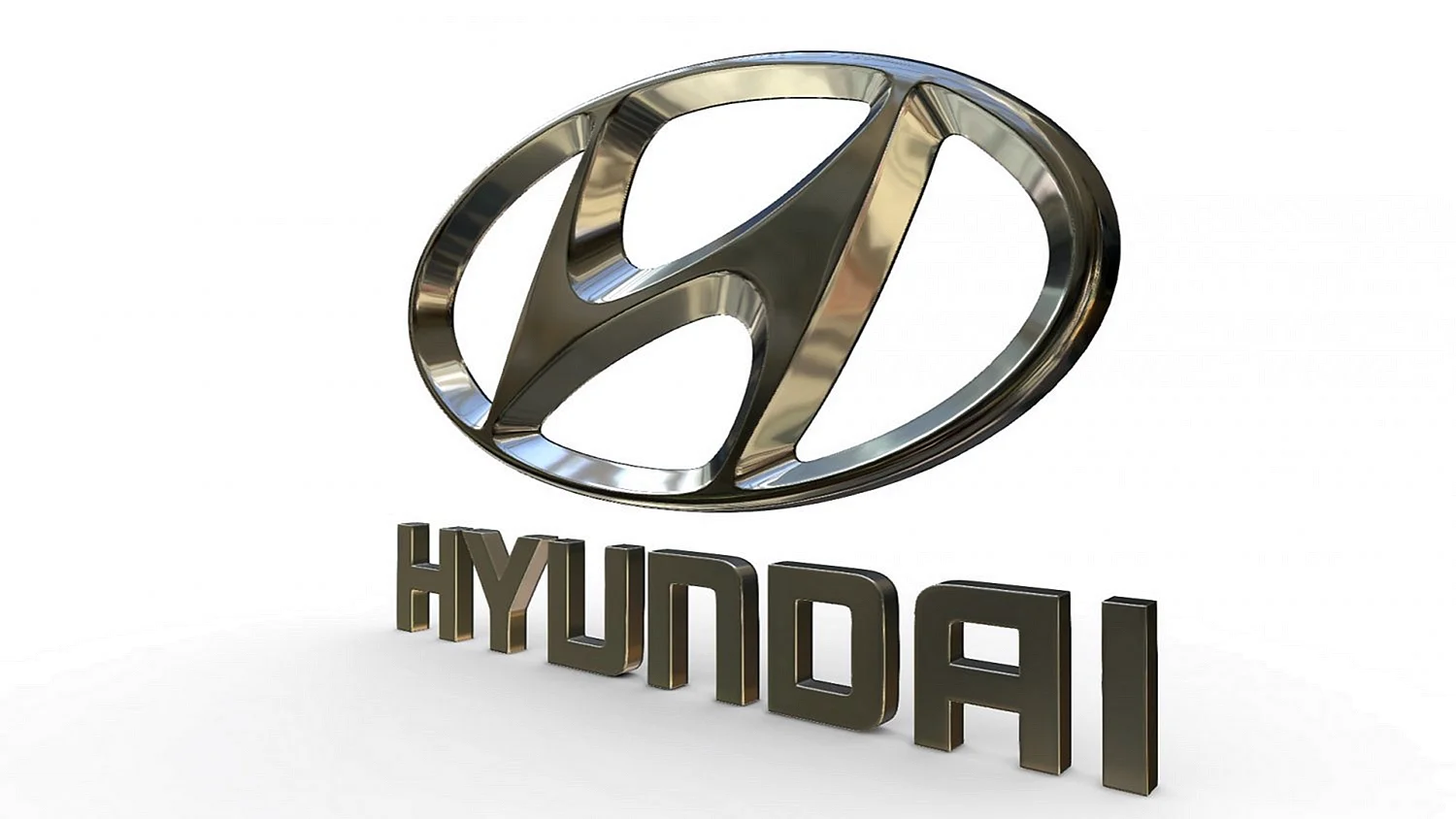 Hyundai 3d model logo