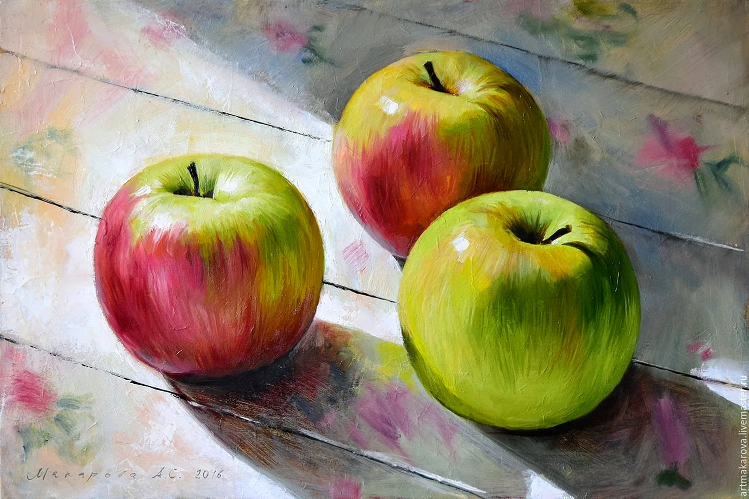 Яблоки живопись
