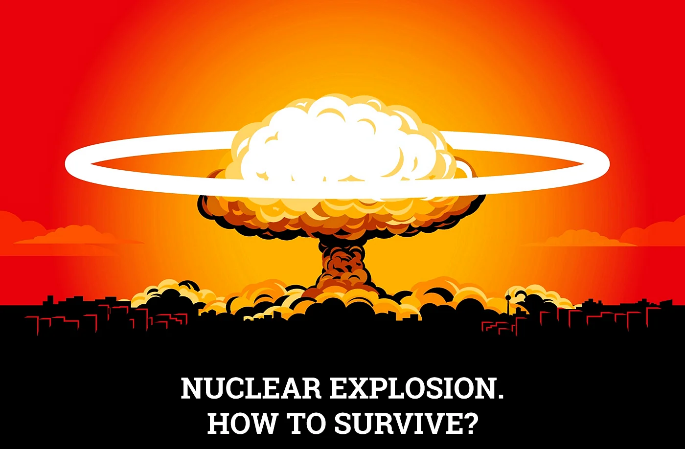 Ядерный взрыв клипарт