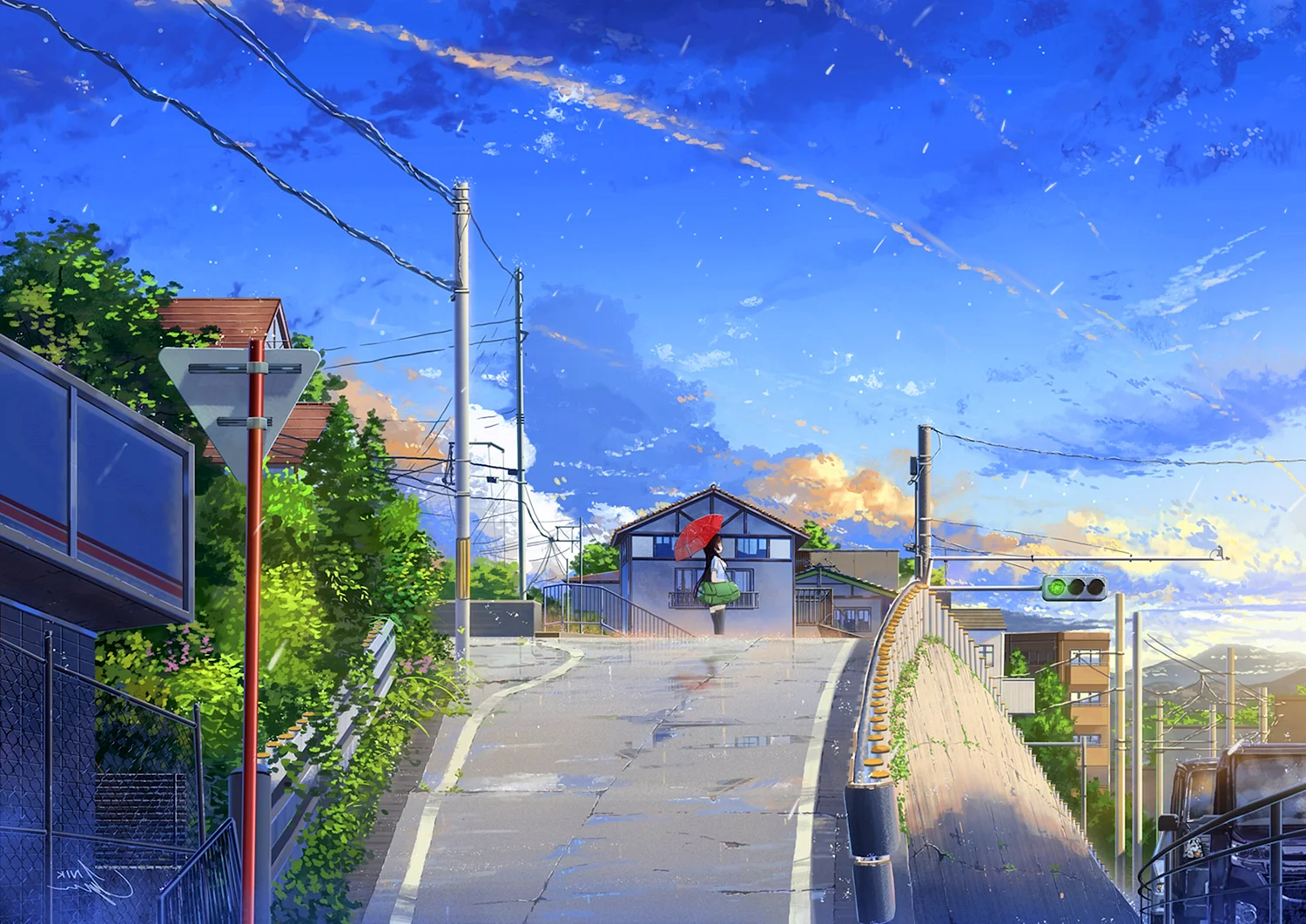 Япония аниме город Коноха