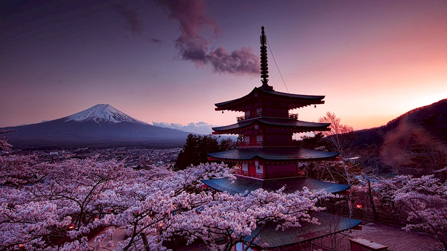 Япония Фудзи храм