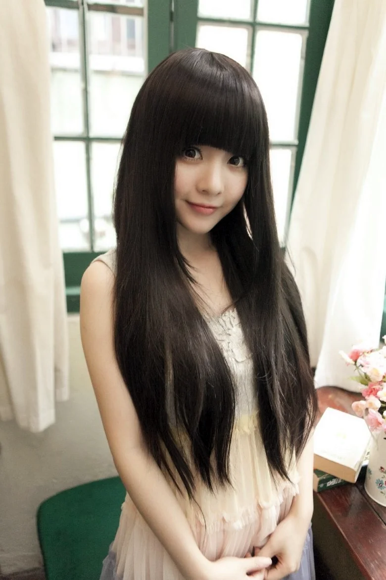 Японские девушки с длинными волосами