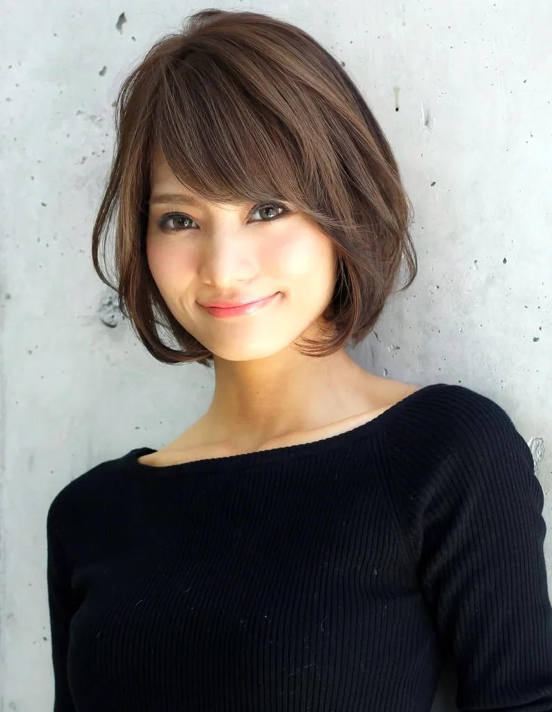 Японские стрижки женские на средние волосы