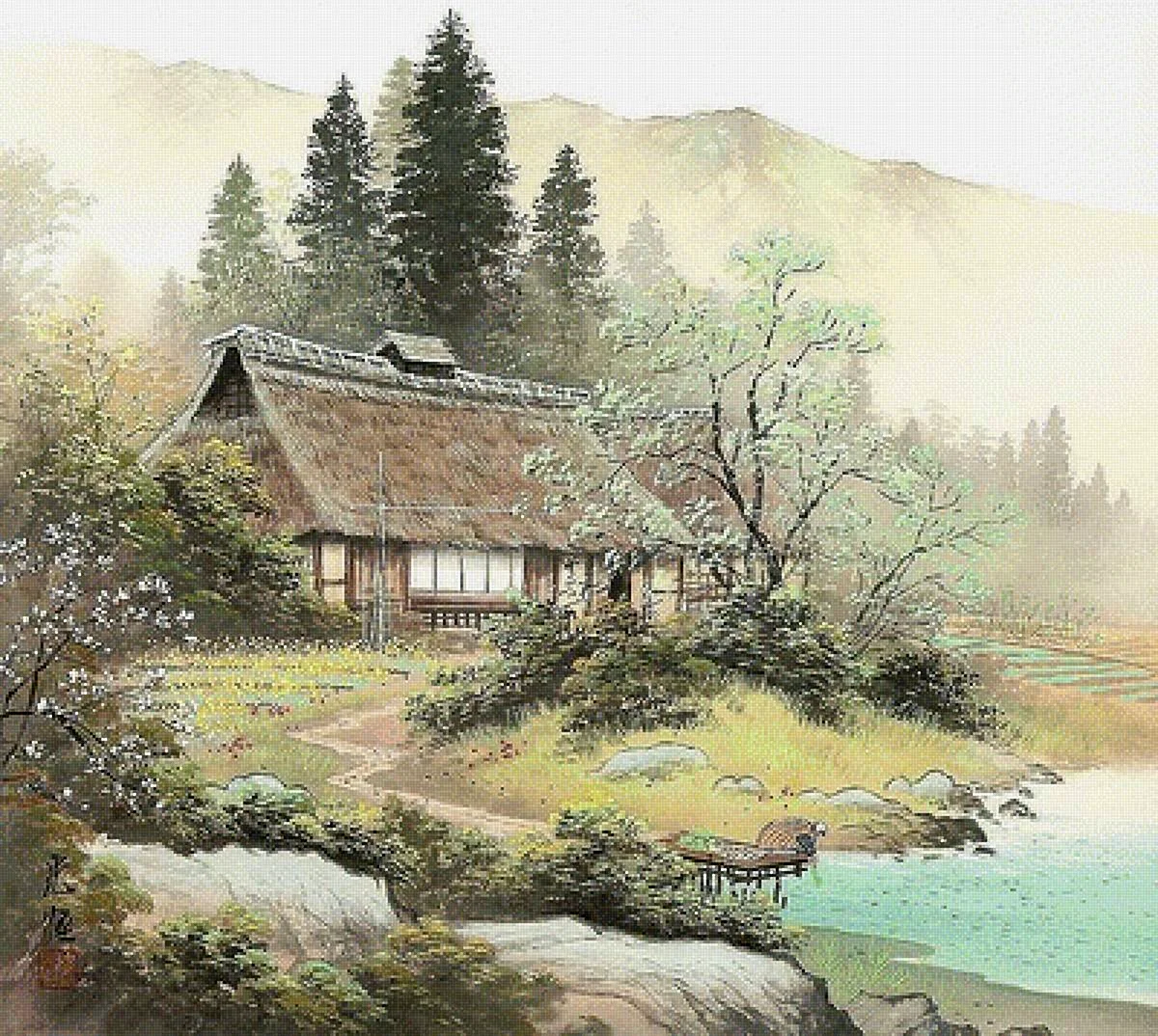 Японский художник Коукей Кодзима Япония живопись