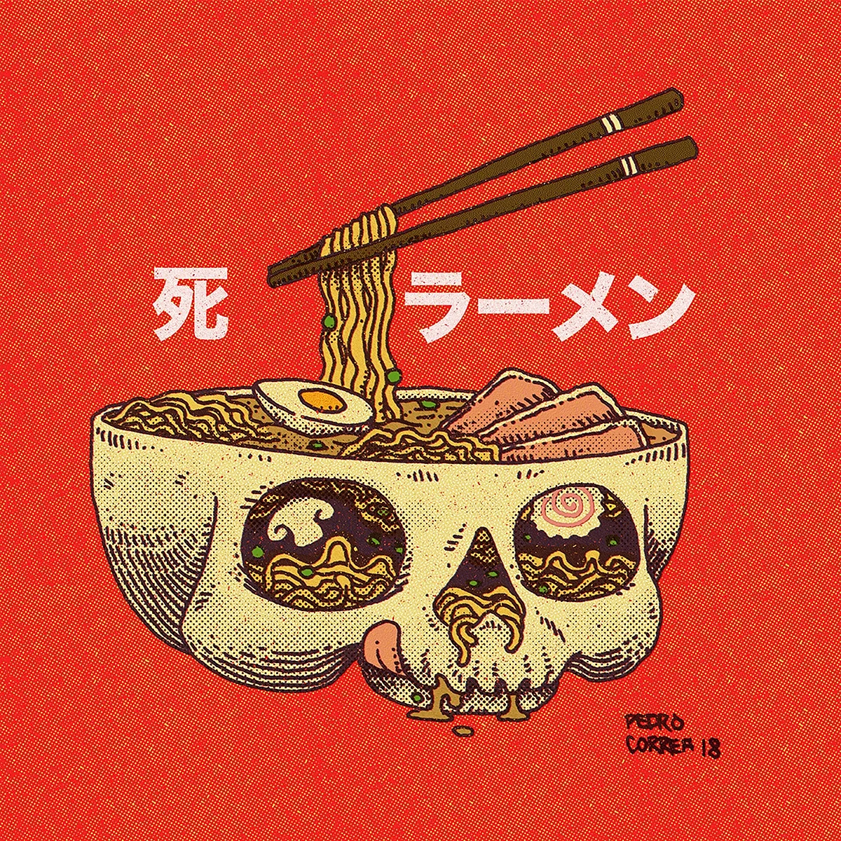 Японский плакат рисунок