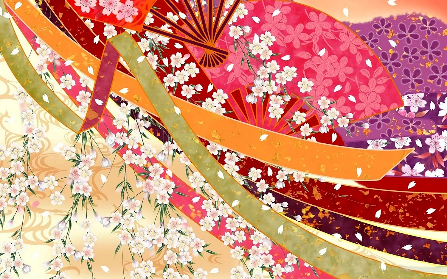 Японский цветочный орнамент традиционный