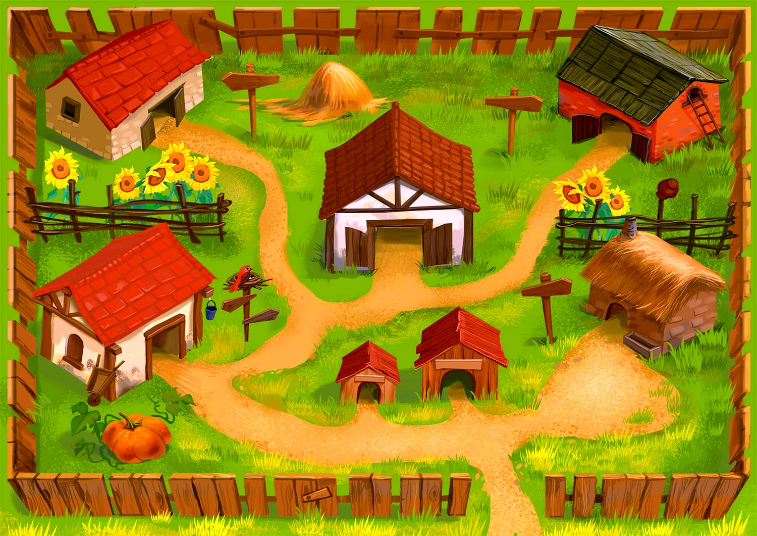 Игра ферма для детей