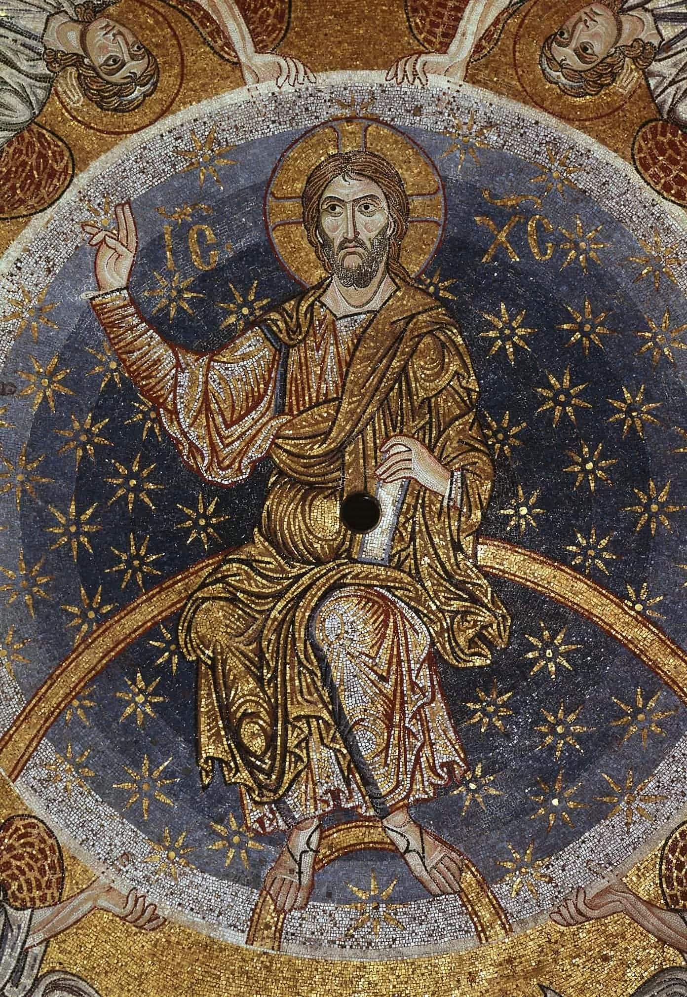 Иисус Христос фреска Византия