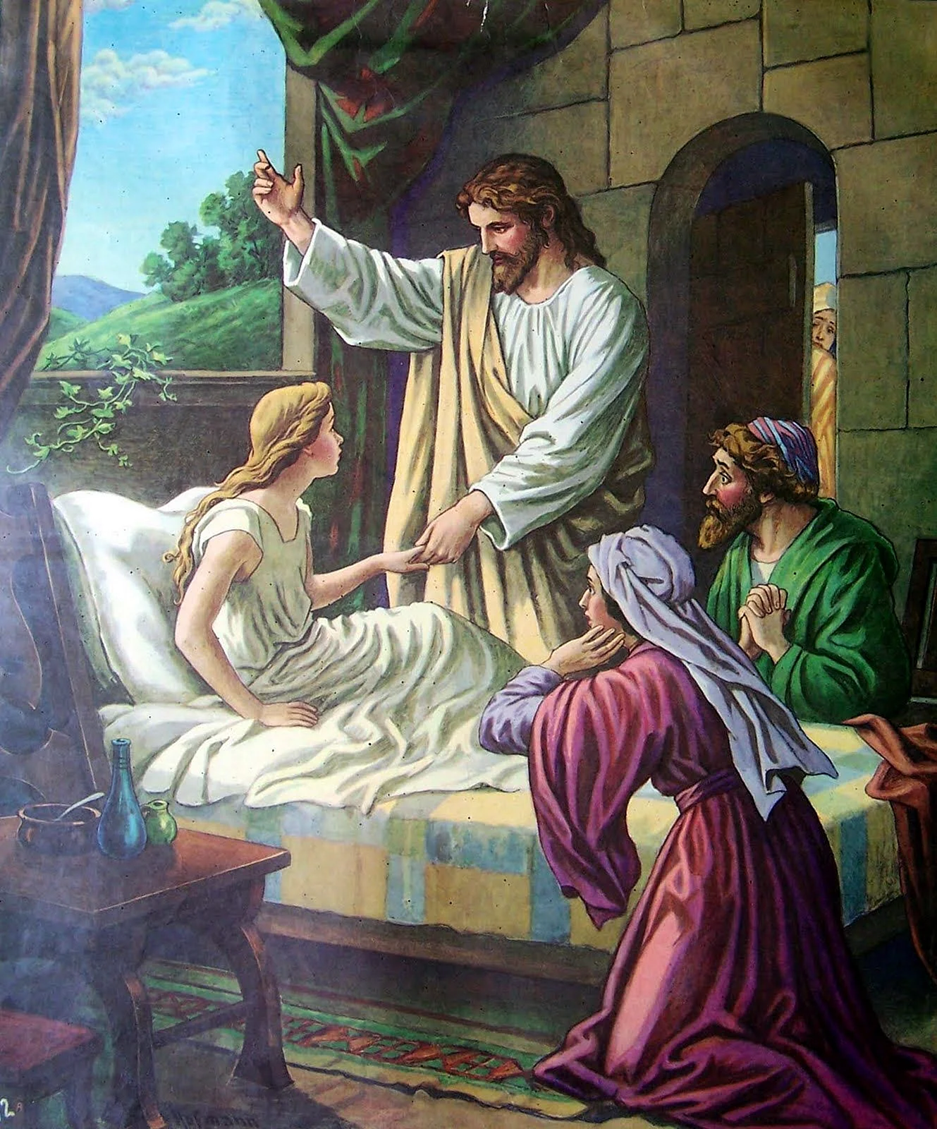 Иисус воскрешает дочь Иаира