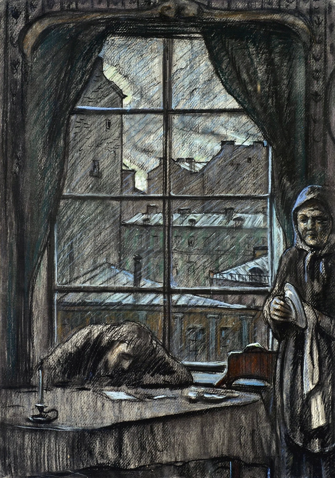 Илья Глазунов иллюстрации к Достоевскому белые ночи