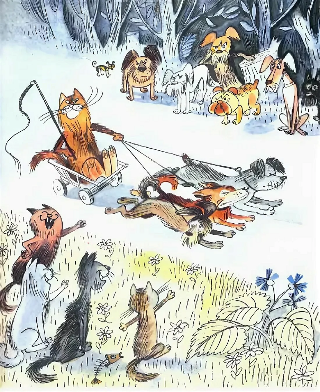 Иллюстрации к детским книгам Виктора Чижикова