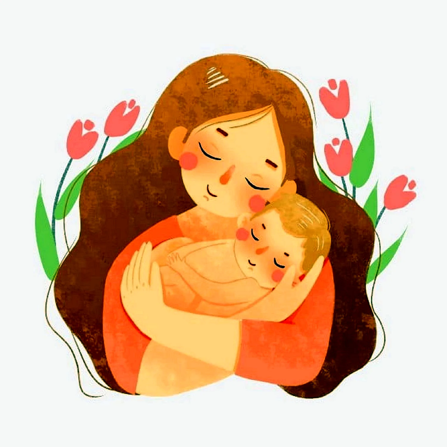 Иллюстрации материнство
