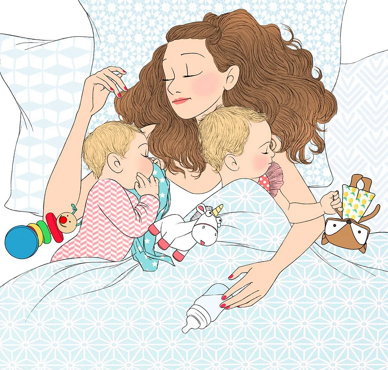 Иллюстрации материнство