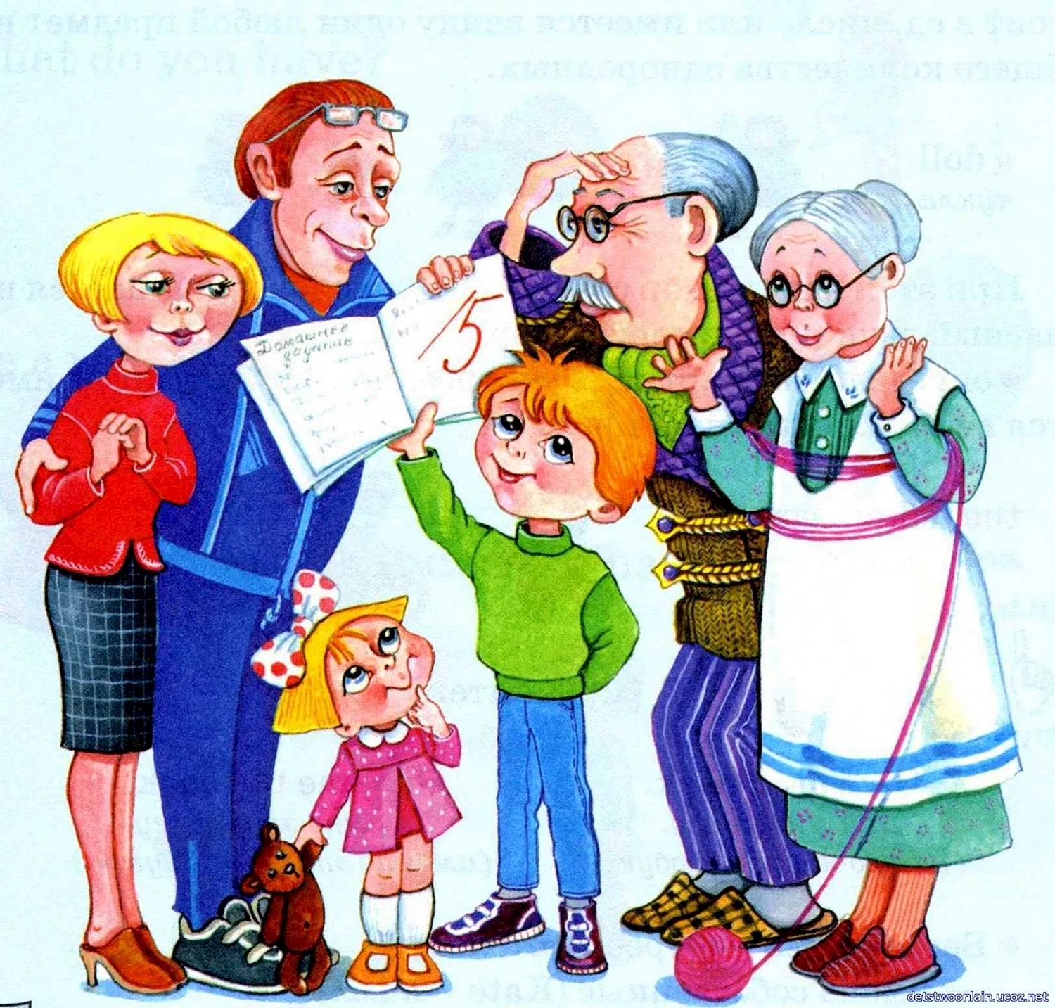 Иллюстрации на тему семья