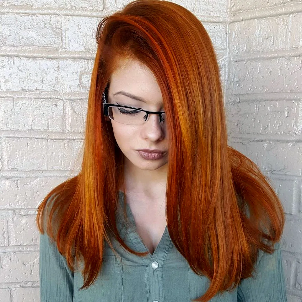 Имбирно рыжий цвет волос