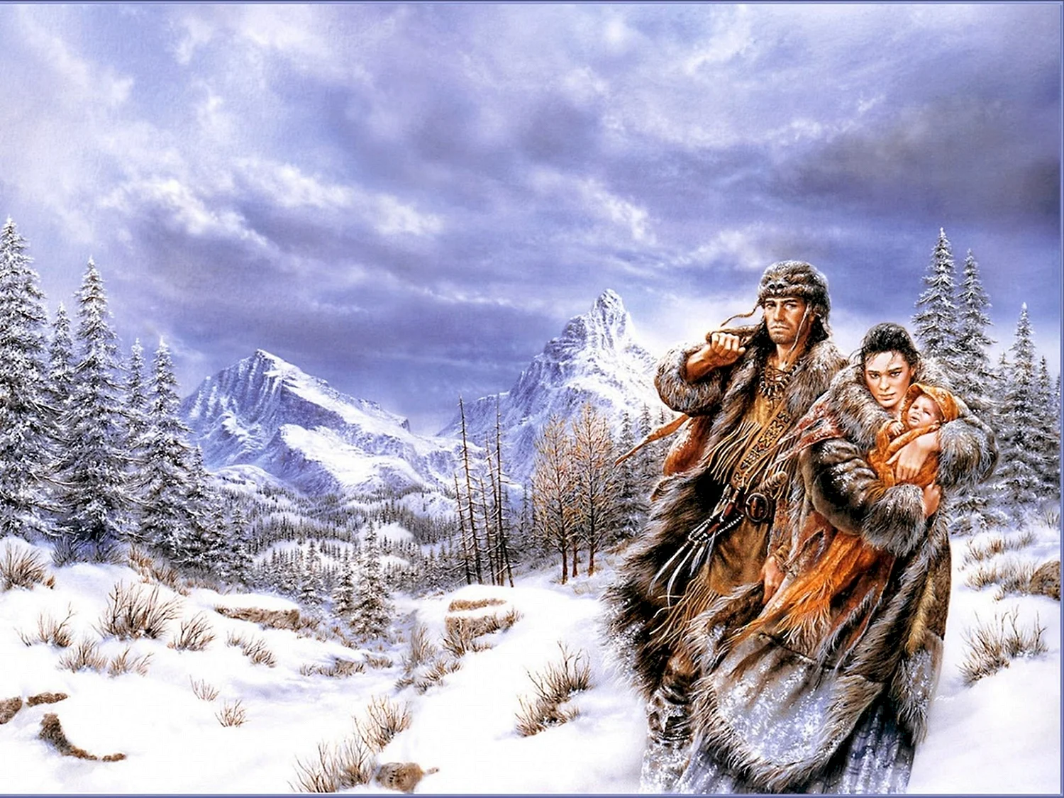 Индейцы зимой