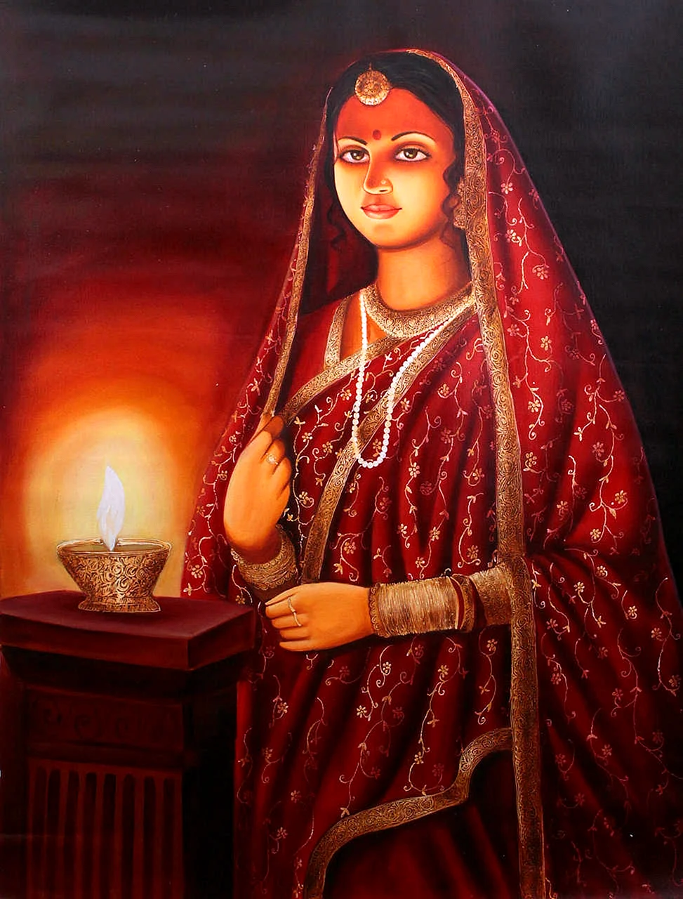 Индийская художник Валинур