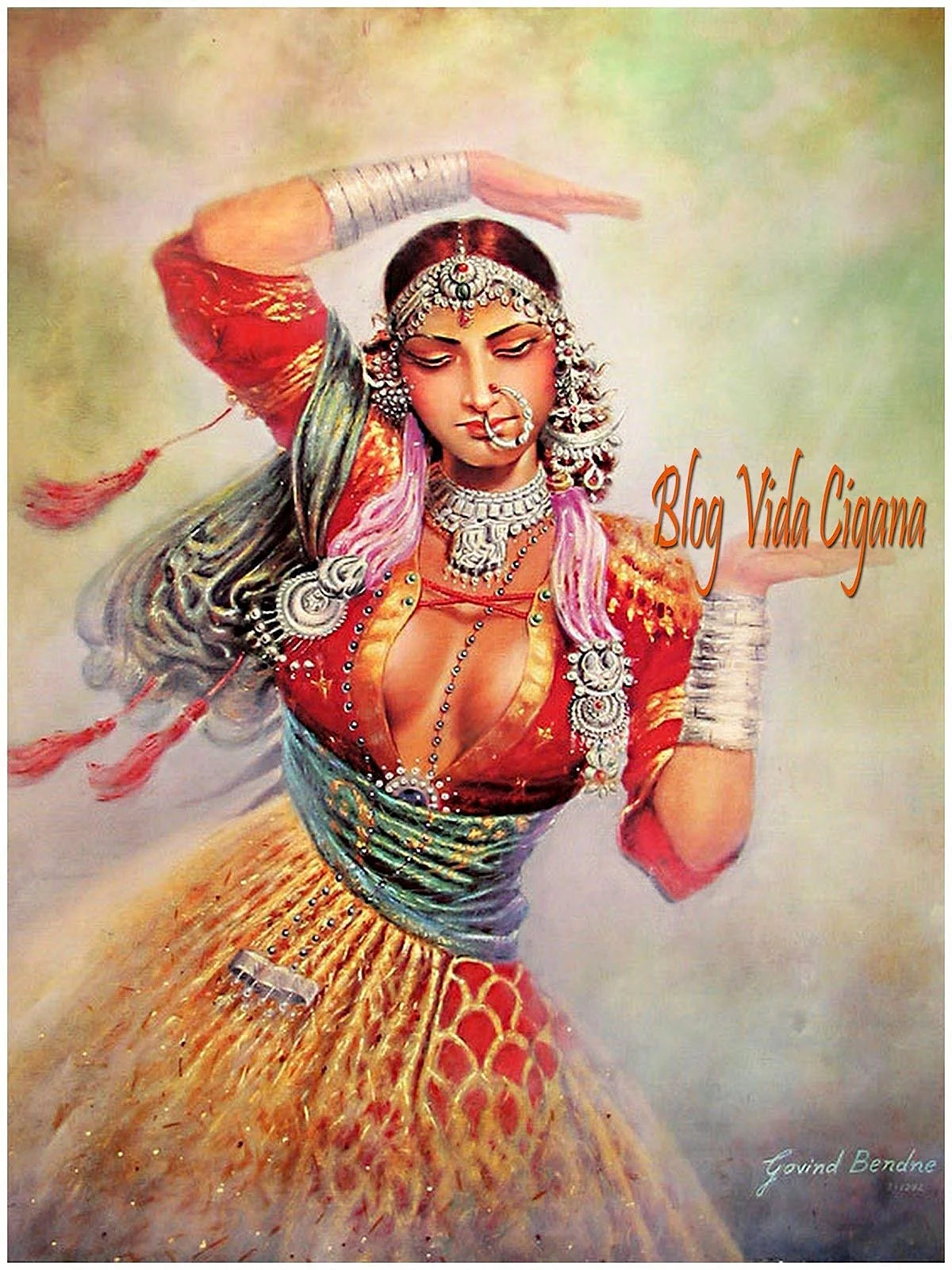 Индийские картины с танцовщицами