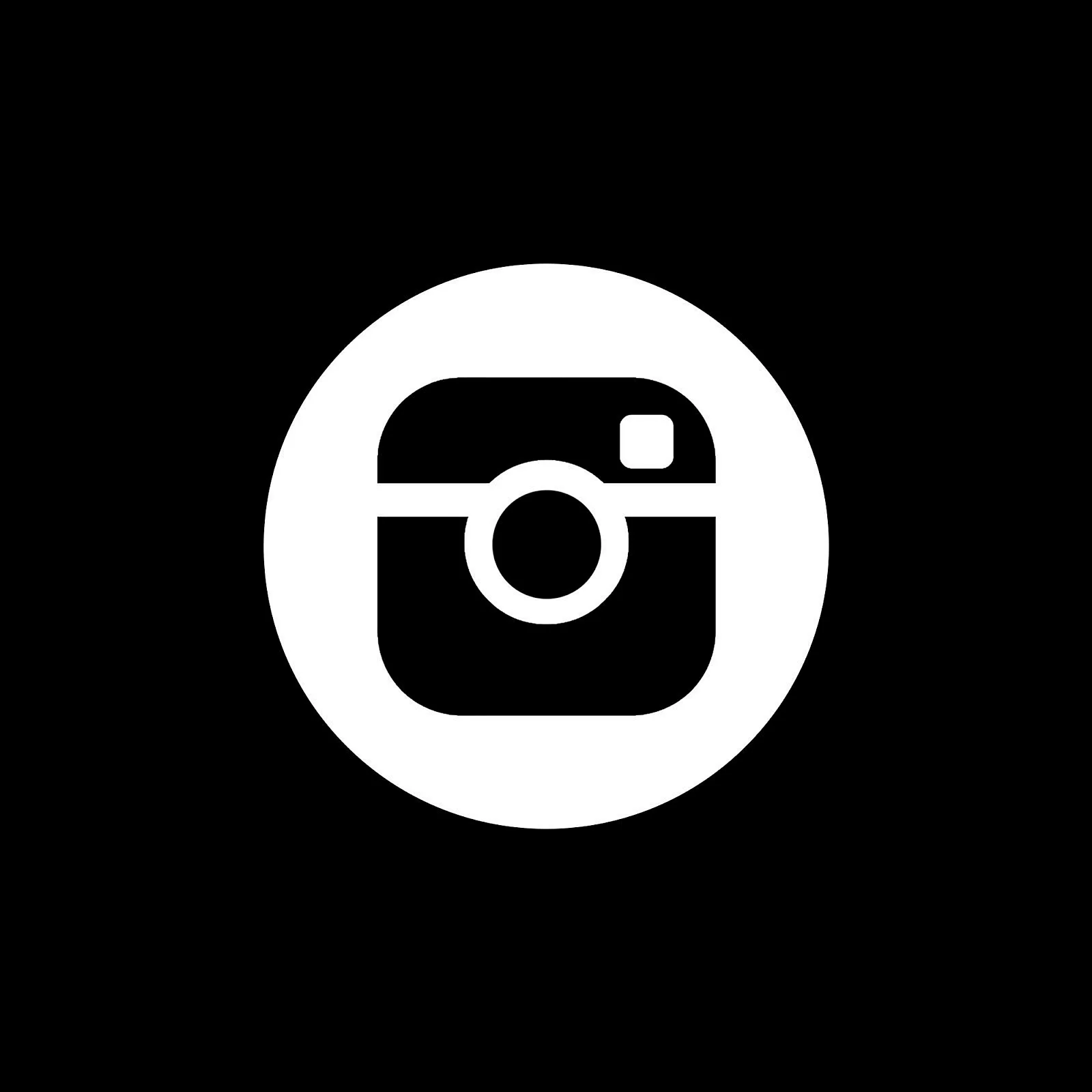 Instagram на черном фоне