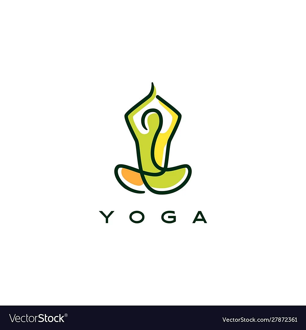 Йога стиль эмблемы