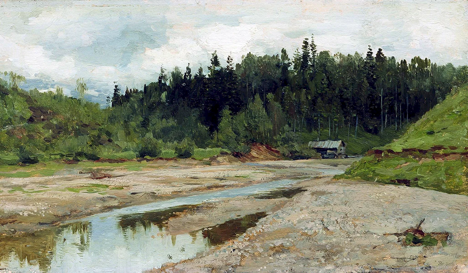 Исаак Ильич Левитан – Лесная речка. 1886-1887