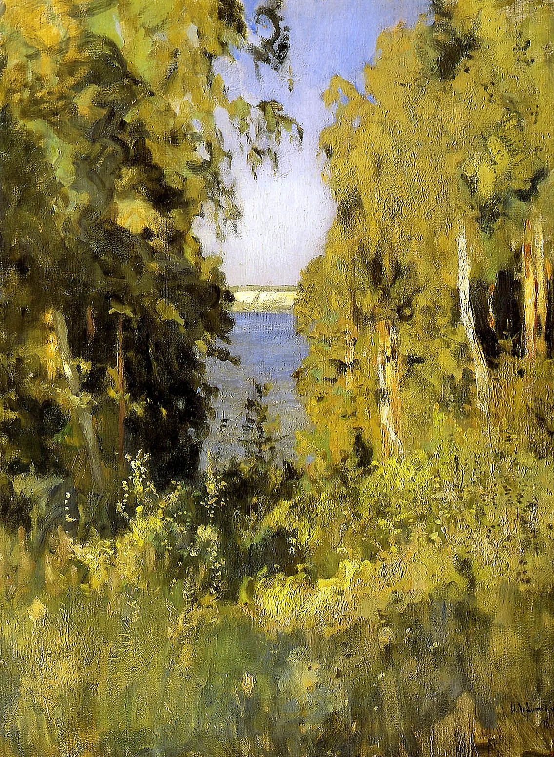 Исаак Левитан. «Весна в лесу» (1882, ГТГ).