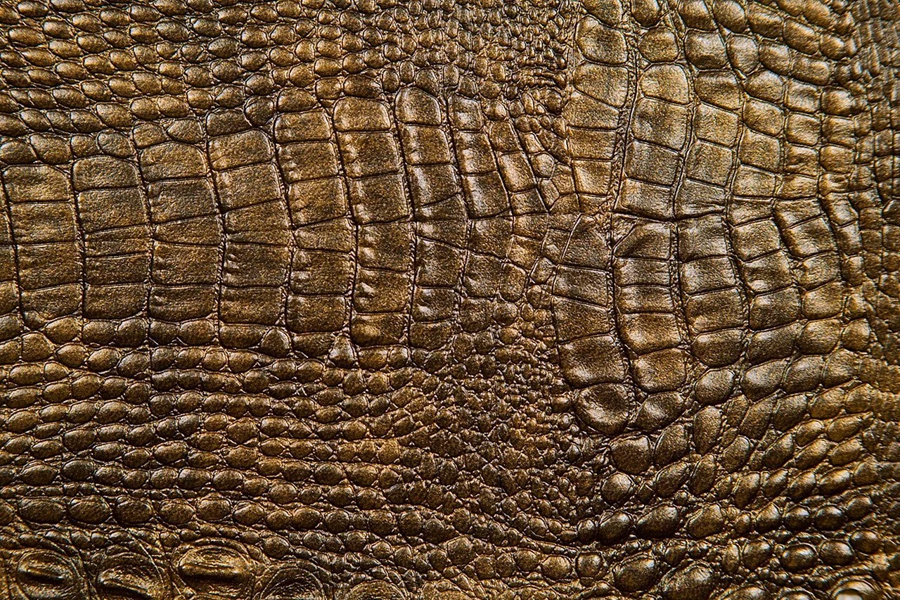 Искусственная кожа lt.Brown 43609 крокодил