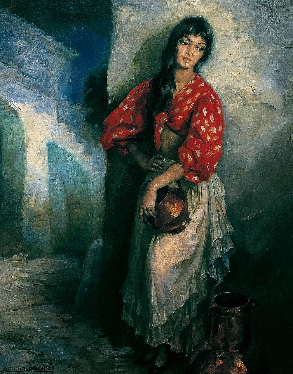 Испанский художник Francisco Ribera Gomez (1907 – 1990).