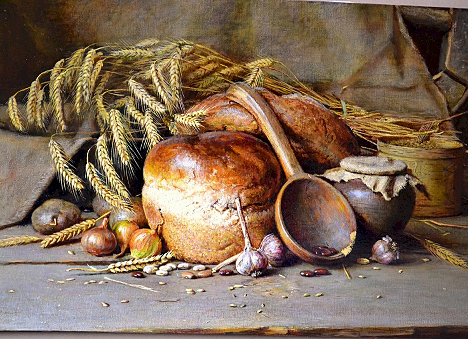 Юрий Николаев натюрморт с хлебом