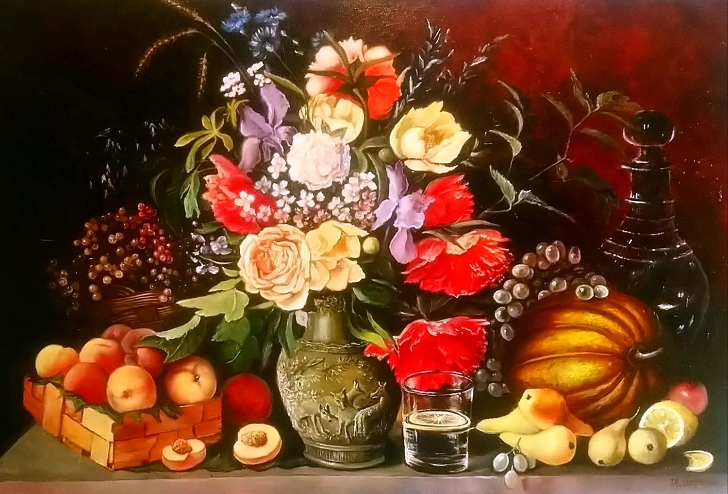 Иван Хруцкий цветы и фрукты