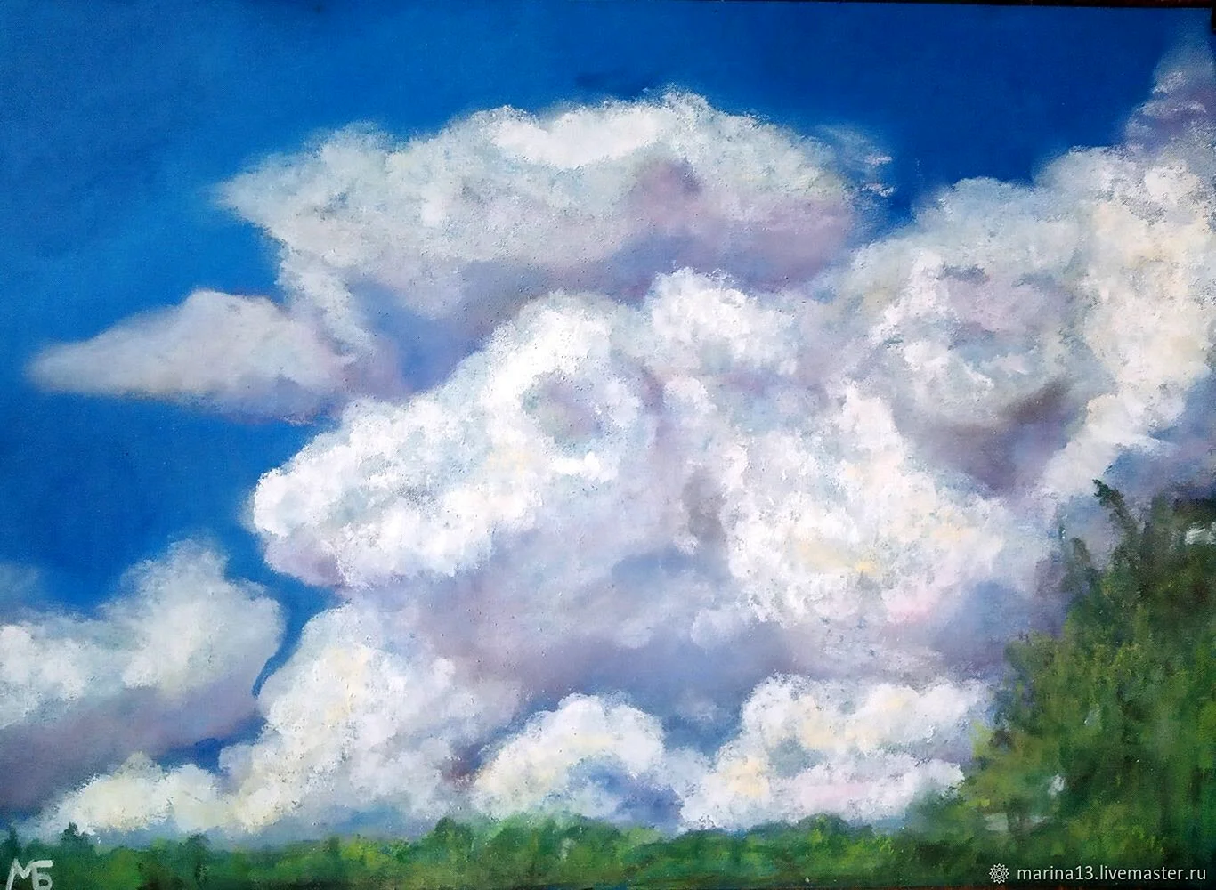 Изображение облаков в живописи