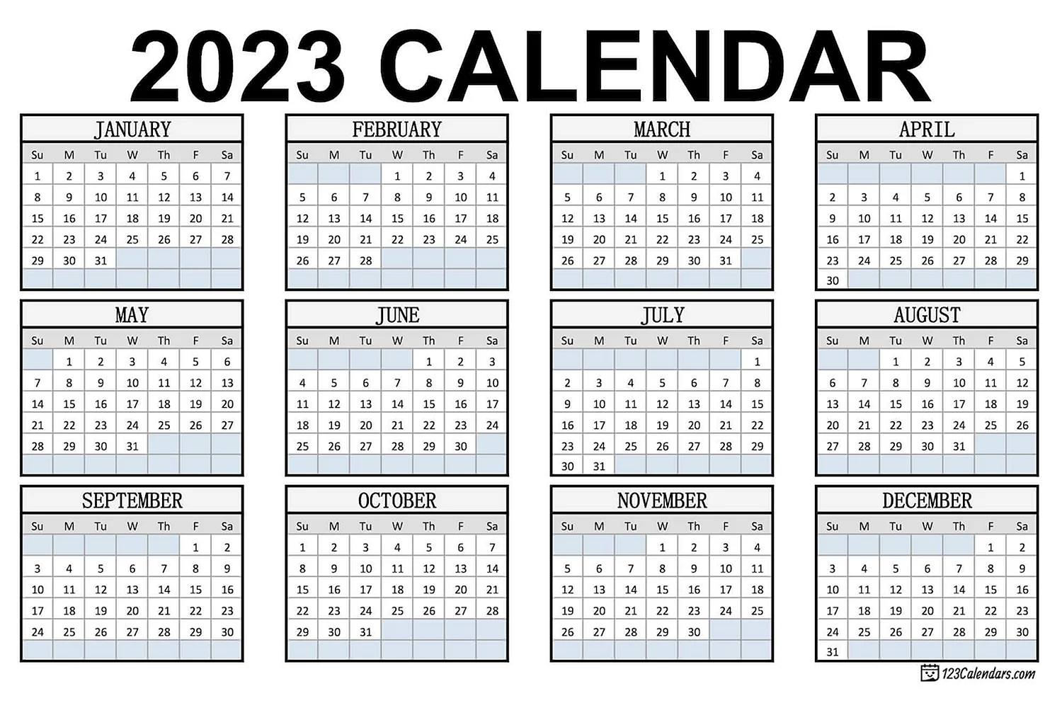 Календарь на 2023 год с праздниками и выходными