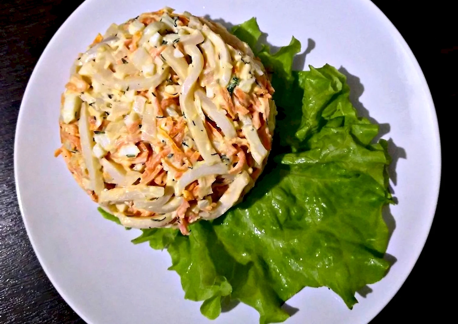 Кальмаровый салат