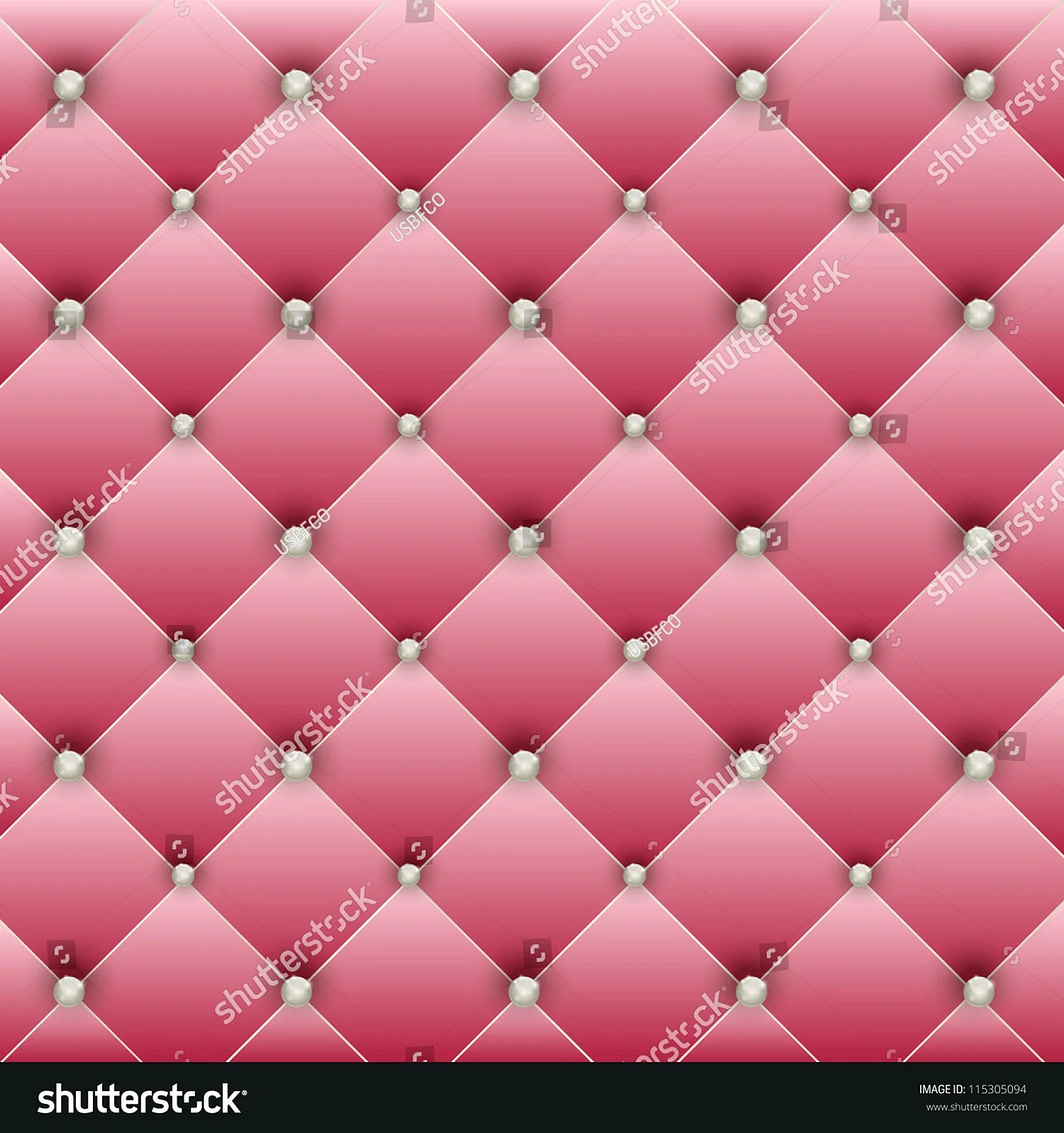 Каретная стяжка розовая