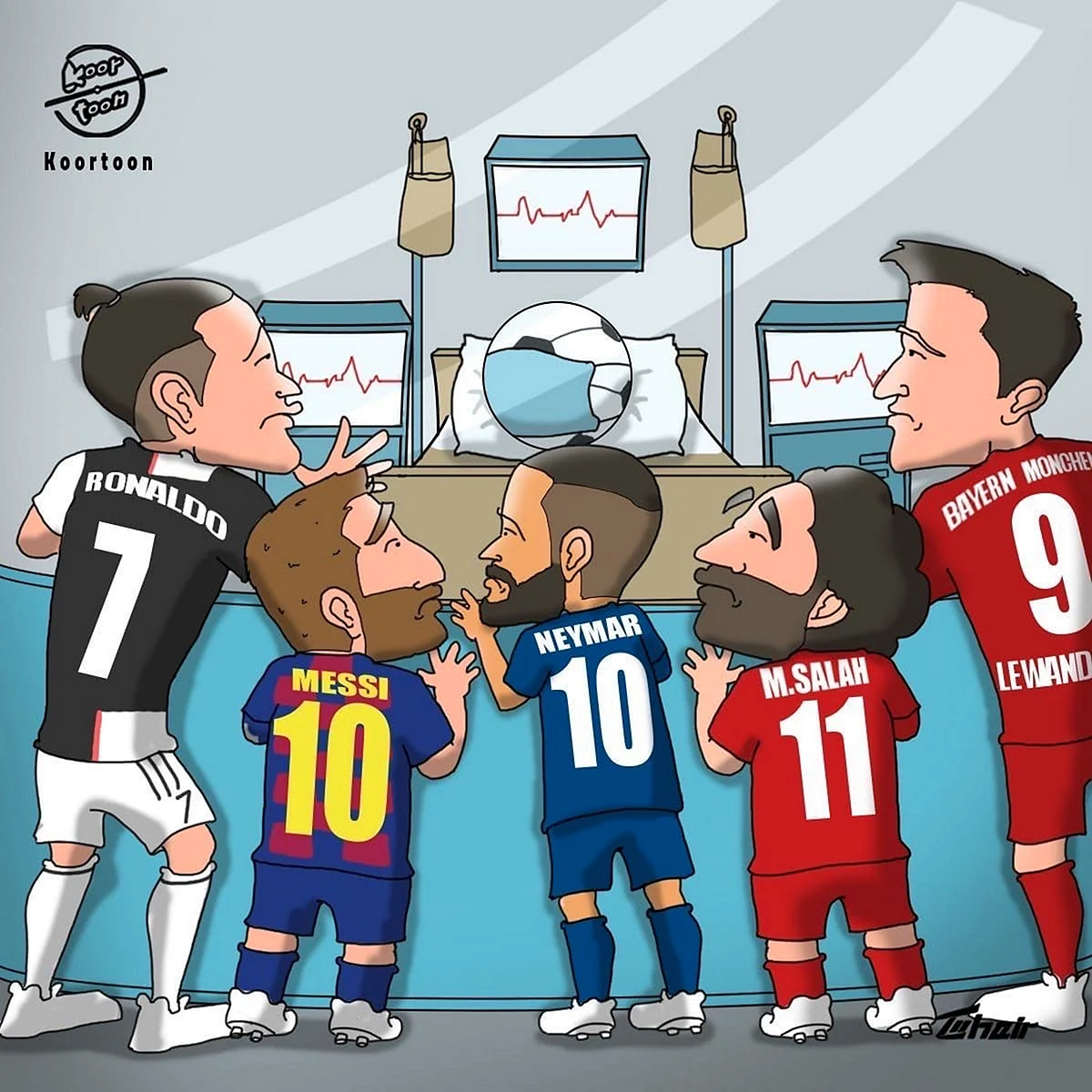 Карикатура футбол 2020