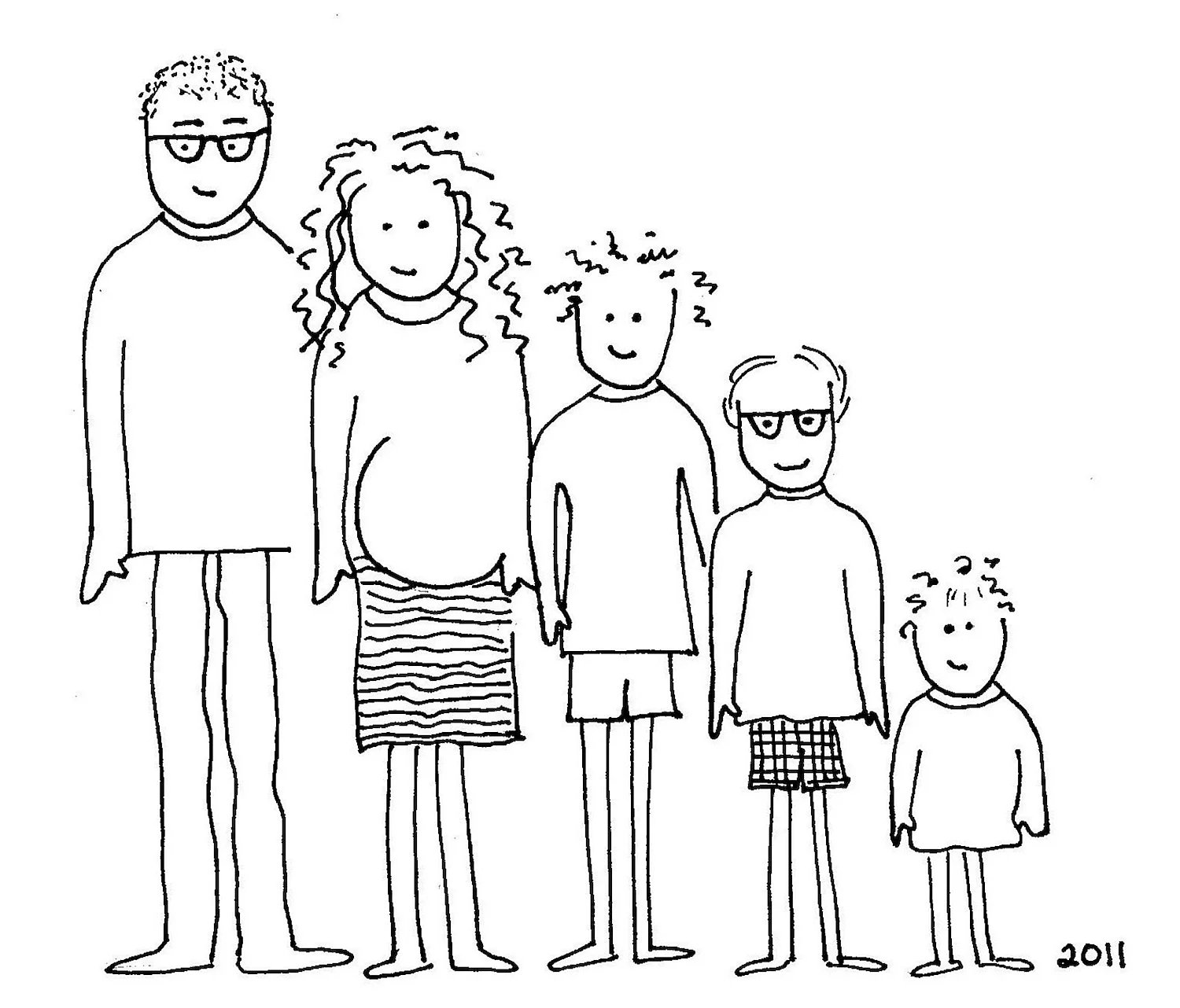 Карикатура моя семья