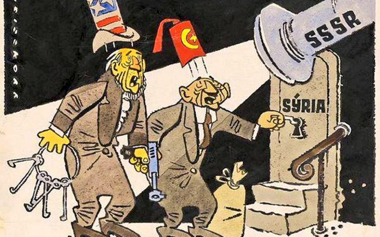 Карикатуры из журнала крокодил СССР про США