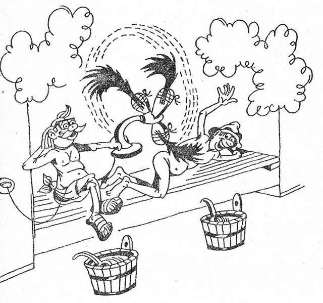 Карикатуры про баню