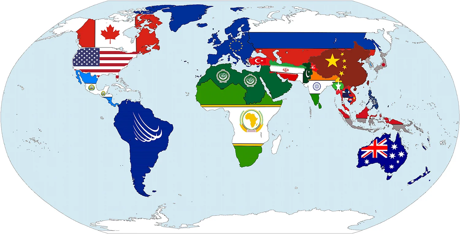 Карта мира будущего