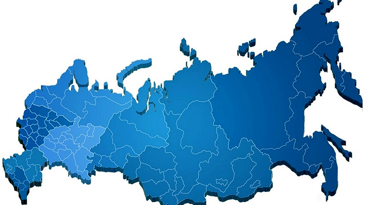 Карта распределения населения России