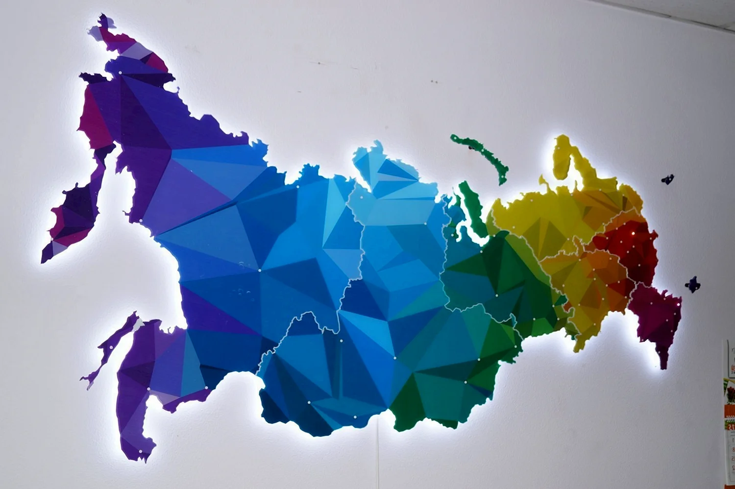 Карта России стилизованная