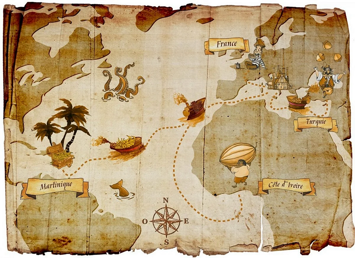 Карта сокровищ пиратов