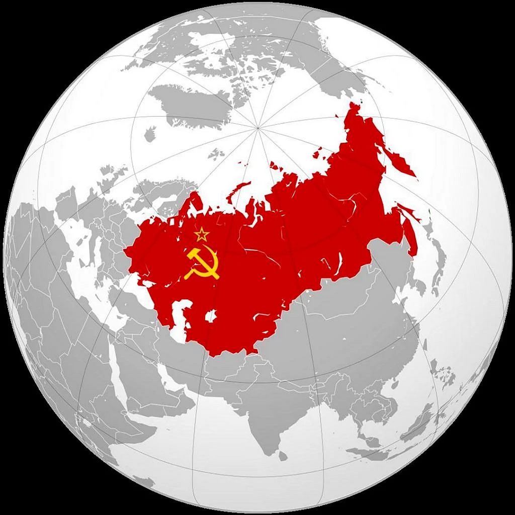 Карта советского Союза СССР