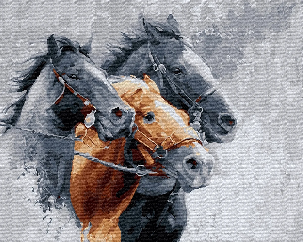 Картина 3 коня