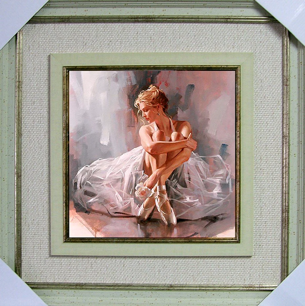 Картина балерина в раме