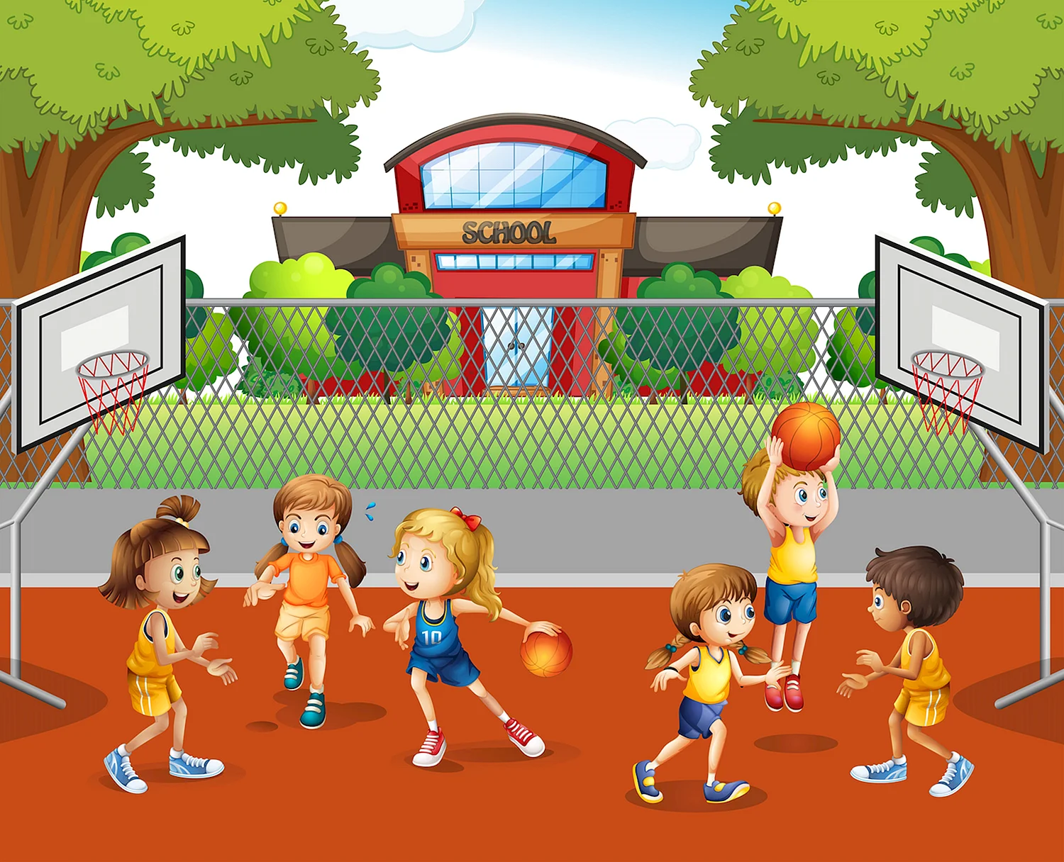 Картина баскетбол для детей